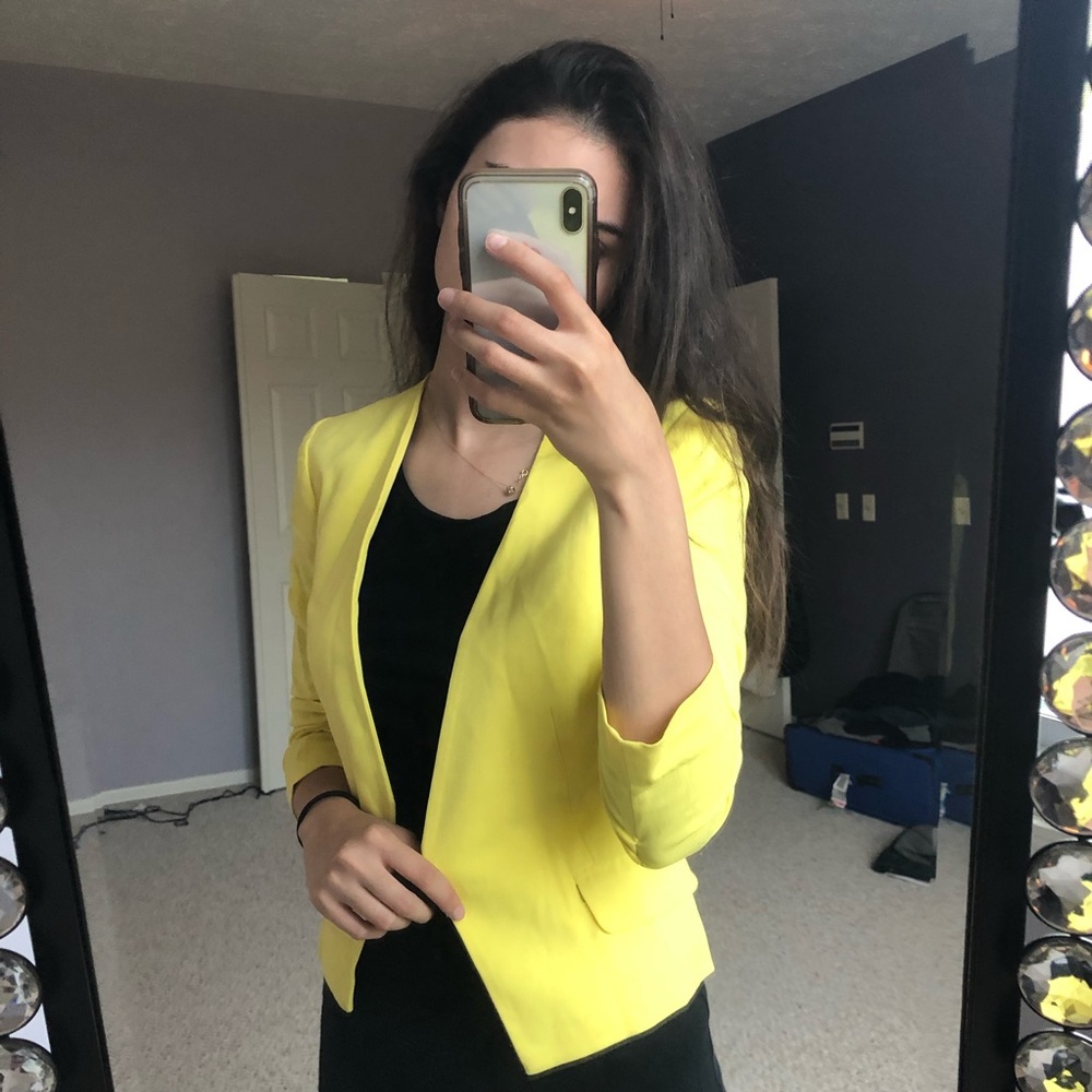 Yellow H&M blazer!!